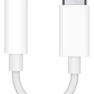 Adaptador Usb C A Jack 3.5 Para Audífonos Color Blanco Color