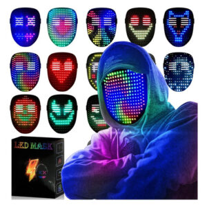 Máscara Led Detección De Gestos 50 Patrones Para Fiestas Color Nombre Del Diseño