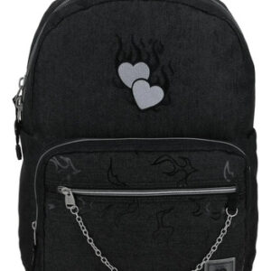 Mochila Negra Para Computadora Y Tablet Estilo Casual 350g Negro Diseño De La Tela