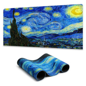 Alfombrilla De Ratón Noche Estrellada 800x300 Mm Antidesliza Color Diseño Impreso