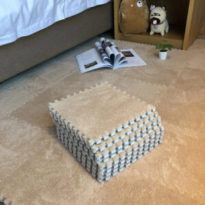 Tapete De Espuma Eva Suave 12 Piezas Caqui Protector Para Ni Color Nombre Del Diseño