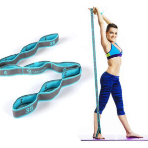 Correa Elástica Azul Para Yoga Pilates Fisioterapia 108 Cm Azul