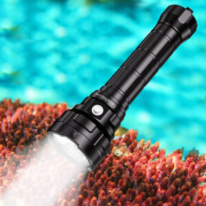 Luz De Buceo Recargable 13000 Lúmenes Impermeable 150 M Color De La Luz Color De La Linterna