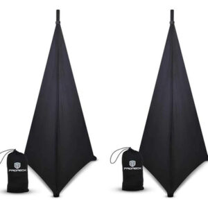 Proreck 2 Fundas Para Soporte De Altavoz Para Trípode Skrim, Cubierta De 360 Grados, Color Negro