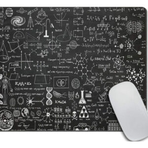 Alfombrilla De Mouse Antideslizante Biología Química Persona Am10 Diseño Impreso Negro