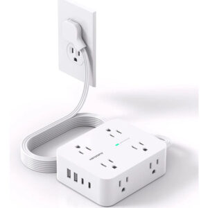 Tira De Alimentación 12 En 1 Con 8 Tomacorrientes Y 4 Usb Color De La Luz