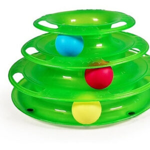 Juguete Torre Para Gatos Color Verde