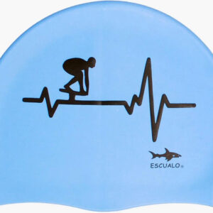 Gorra De Natación Silicona Unisex Color Azul Impermeable Electro Go Diseño De La Tela Talla