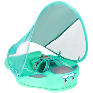 Flotador De Natación Para Bebé Ajuste Verde Con Toldo Solar Verde, (classical Green)