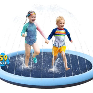 Alberca Inflable Azul Antideslizante Para Niños Y Mascotas Azul - Color Sólido