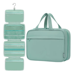 Neceser Colgante Mujer 4 Compartimentos Organizador Portátil Color Diseño De La Tela