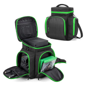 Bolsa De Viaje Para Xbox Serie X Con Compartimentos Verdes Color