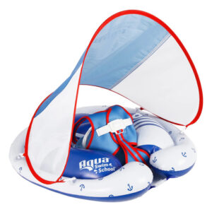 Flotador De Piscina Para Bebé Multiposiciones 68 Cm Con Told Azul / Patchwork