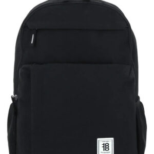 Mochila Grande Unisex Negra Para Secundaria Y Universidad Negro Diseño De La Tela