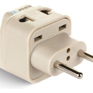 Adaptador Universal Tipo C 2 En 1 Para Europa Y Turquía