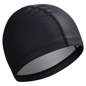 Gorro De Natación Negro Para Adultos Suave Y Elástico Negro Diseño De La Tela Talla