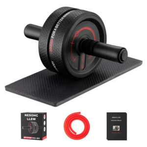 Nesohc-llew Rueda De Rodillo Abdominal Mejorada. Rodillo De Negro
