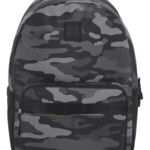 Mochila Grande Hombre Negra Para Laptop Hasta 15 Pulgadas Negro Diseño De La Tela