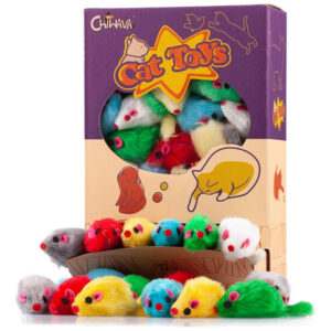Juguetes Para Gatos 36 Piezas Ratones Interactivos De Colore 36 Colores Surtidos
