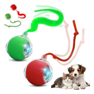 Pelota Interactiva Recargable Para Perro Y Gato 3 Modos Luz A