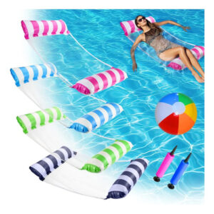 Hamaca De Agua Inflable 7 En 1 Flotadores Para Alberca 100 K Colorido