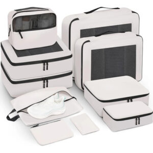 Cubos De Embalaje Para Viajes Juego De 10 Color Crema Crema