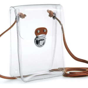 Bolso Cruzado Transparente Aprobado Por Estadios Ligero 1 Mm Color Diseño De La Tela Acabado De Los Herrajes Color De La Correa De Hombro