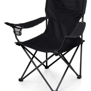 Silla De Campamento Plegable Con Bolsa Negra 250 Kg Duradera Color