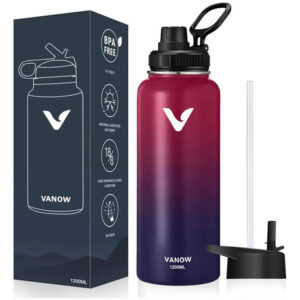 Termo De Acero Inoxidable 1,2l Doble Pared Antigoteo Rojo-az Rojo-azul