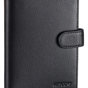 Funda De Piel Italiana Para Pasaporte Y Billetera De Viaje Color Diseño De La Tela
