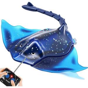 Juguete De Piscina Manta Rayas Rc Con Luces Led Para Niños Azul