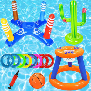 Juego De Juguetes De Piscina Aro Baloncesto 13 Piezas Inflab