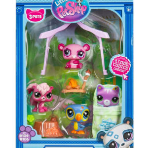 Juego De Acampada Littlest Pet Shop 3 Piezas Almacenable Mul Multicolor