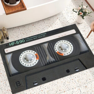 Alfombra Musical Antideslizante Negro Y Blanco 60x90 Cm Deco 0 Cm Blanco Y Negro 001