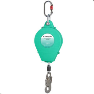 Cuerda De Seguridad De Acero 15 Metros Retráctil Resistente Verde Claro