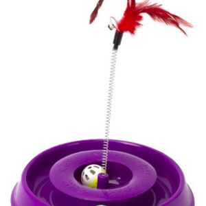 Fancy Pets Jgte. Gato Play Pista Interactiva Resorte Y Pluma