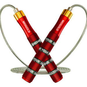 Cuerda De Saltar Ajustable Roja Antideslizante 360 Grados Rojo