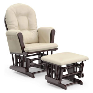 Mecedora Premium Con Almacenamiento Café Beige Madera Sólida Color Nombre Del Diseño