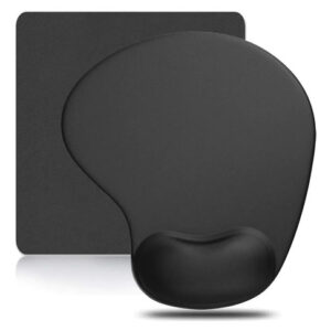 Alfombrilla De Ratón 2 Piezas, Ergonomic Base De Goma Antideslizante Mouse Pad Gel Cojín De Muñeca, Almohadilla De Reposamuñecas Para Mousepad