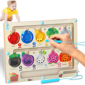 Laberinto Magnético Montessori Juguete Didáctico Infantil Naranja