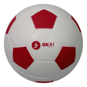 Balón De Fútbol Imponchable Número 3 Niños Foam 224g Blanca Blanco/rojo