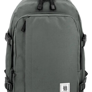 Mochila Grande Unisex Gris Poliéster Compartimento Ajuste Gris Diseño De La Tela