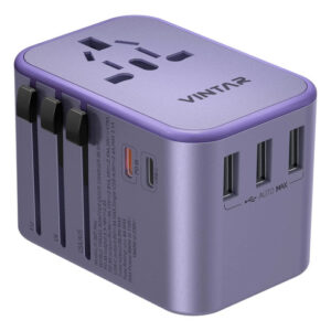 Adaptador De Viaje Universal 35.5 W 3 Usb A 2 Usb C Para 150