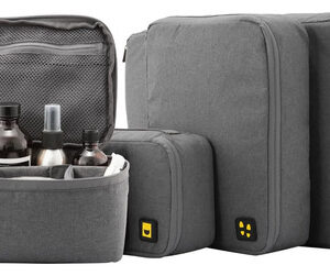 Organizador De Maletas Kit De Viaje 4 Piezas Gris Unisex Color