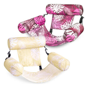 Sillas Flotantes Inflables Para Piscina Adultos Pack De 2 Ch Champagne, Rosa