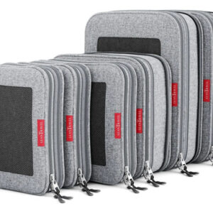 Juego De 6 Bolsas Organizadoras De Viaje Gris Compresión Paquete De 6 - Gris