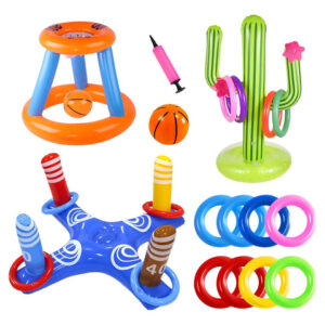 Juego De Juguetes Inflables Para Piscina 14 Piezas Ideal Oci Multicolor