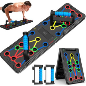 Estante Plegable Negro Para Entrenamiento Fuerza 15 En 1 Color De La Estructura Color Del Tapizado