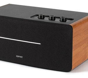 Altavoz De Estantería Bluetooth Estéreo 70w Rms Inalámbrico Marrón