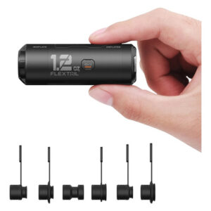 Bomba De Aire Eléctrica Mini Portátil Para Inflables Negra